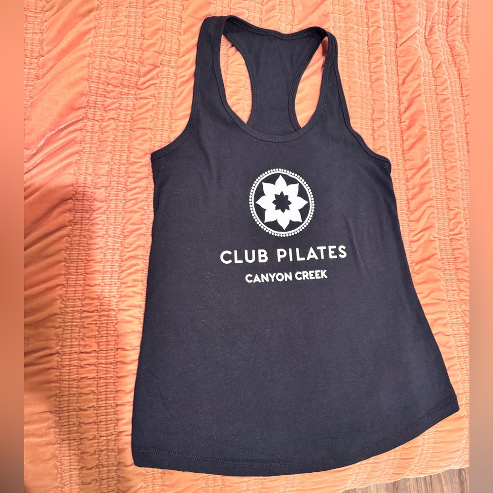 Club Pilates Razorback Tank Top - Black - Medium